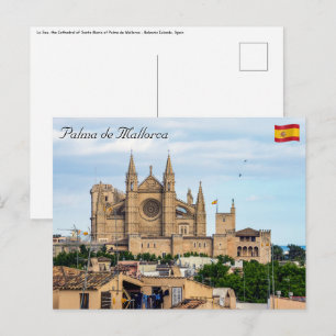 Carte Postale La Seu, la cathédrale de Palma de Mallorca - Espag