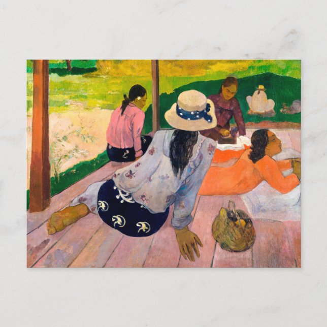 Carte Postale La Siesta | Paul Gauguin | (Devant)