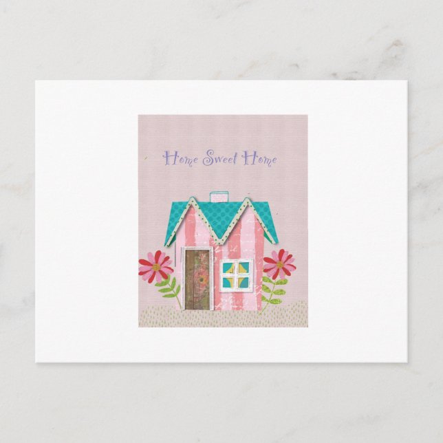 Carte Postale La Signature Whimsy (Rose et Sarcelle) (Devant)