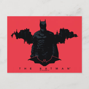 Carte Postale La silhouette de Batman Gotham