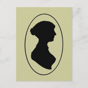 Carte Postale La silhouette de Jane Austen