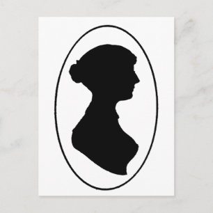 Carte Postale La silhouette de Jane Austen