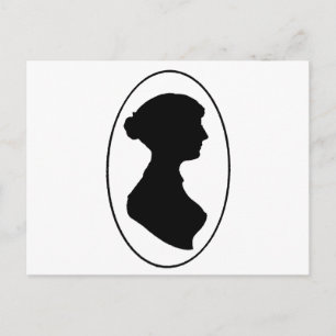 Carte Postale La silhouette de Jane Austen