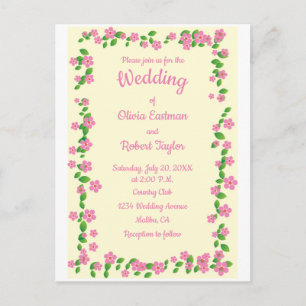 Carte Postale La simplicité personnalisée est le meilleur mariag