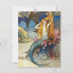 Carte Postale « La Sirène » par Warwick Goble