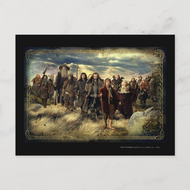 Carte Postale La société encadrée (Devant)