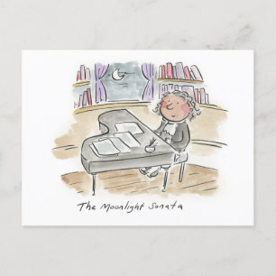 Carte Postale La sonate au clair de lune, Ludwig Van Beethoven