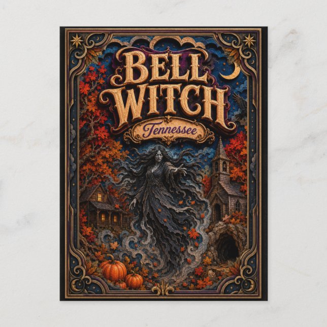 Carte Postale La Sorcière de Bell Tennessee Popcut Légendes (Devant)