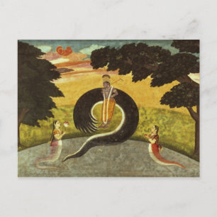 Carte Postale La soumission de Kaliya, Basohli, Pahari