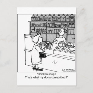 Carte Postale La Soupe De Poulet Est-Ce Que J'En Prescrit?