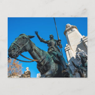 Carte Postale La statue de Don Quichotte le monument de Cervante