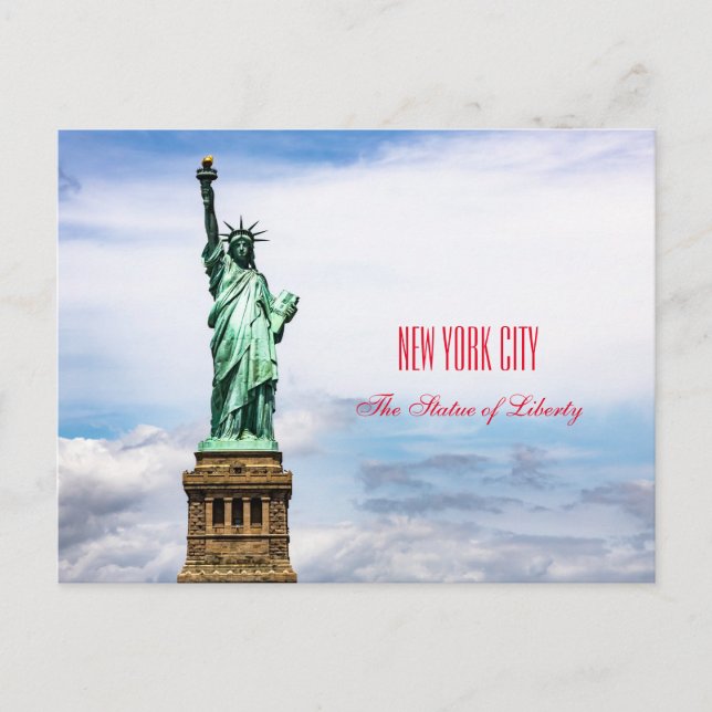 Carte Postale La Statue de la Liberté (Devant)