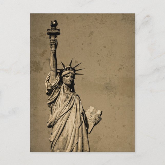 Carte Postale La Statue De La Liberté (Devant)
