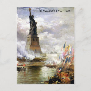 Carte Postale La Statue de la Liberté 1886