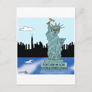 Carte Postale La statue de la liberté de Trump
