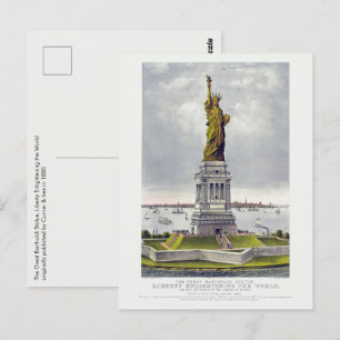 Carte Postale La Statue de la Liberté, La Grande Statue de Barth