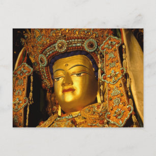 Carte Postale La statue gildée de Bouddha Jowo, temple de Jokhan