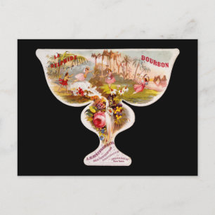 Carte Postale La Sylphide bourbon étiquette de whiskey