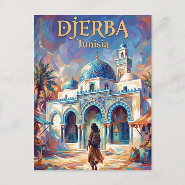 Carte Postale La synagogue El Ghriba Tunisie (Devant)