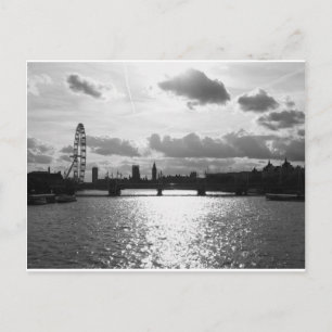 Carte Postale La Tamise et Londres mono