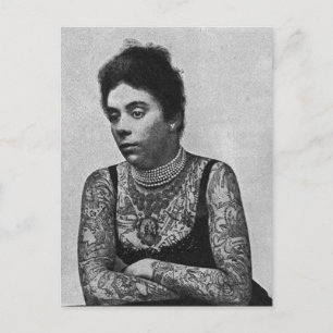 Carte Postale La Tatouée Mme Williams