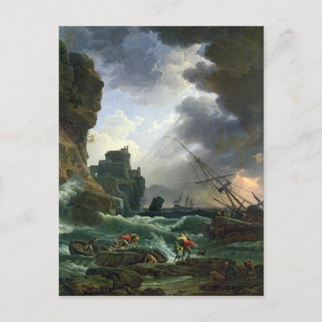 Carte Postale La tempête, 1777 (Devant)