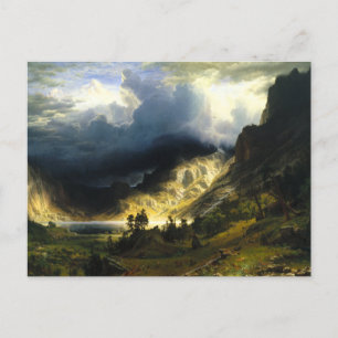 Carte Postale La tempête de Bierstadt dans les montagnes Rocheus