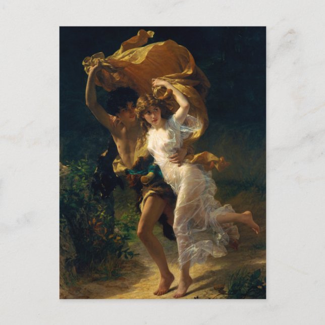 Carte Postale La tempête de Pierre Auguste Cot (1880) (Devant)