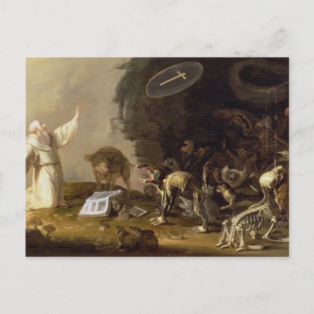 Carte Postale La tentation de St. Anthony (panneau) (Devant)