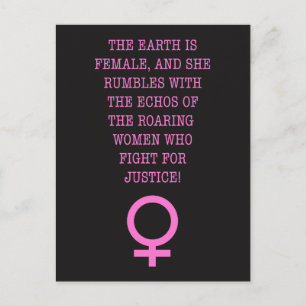 Carte Postale La Terre est une Femme