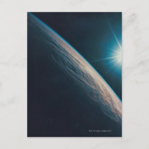 Carte Postale La Terre montre une tempête tropicale