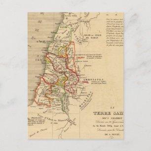 Carte Postale La Terre Sainte sous Salomon