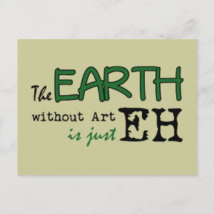 Carte Postale La Terre sans art