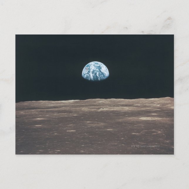 Carte Postale La Terre vue de la Lune (Devant)