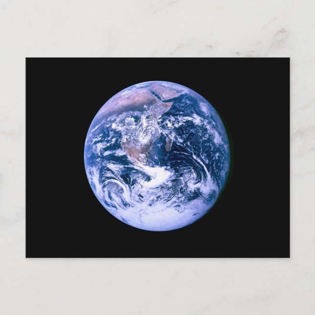 Carte Postale La Terre Vue De L'Espace (Devant)