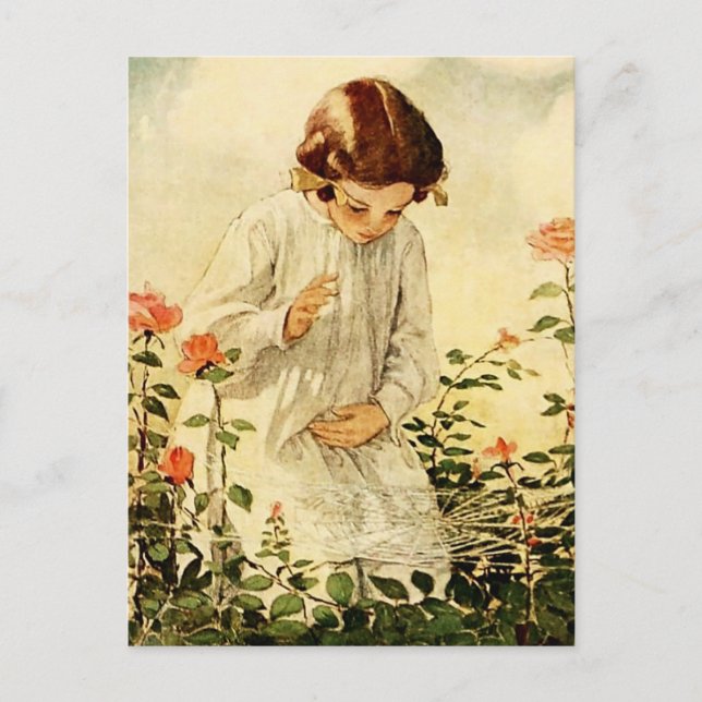 Carte Postale La toile d'araignée par Jessie Willcox Smith (Devant)