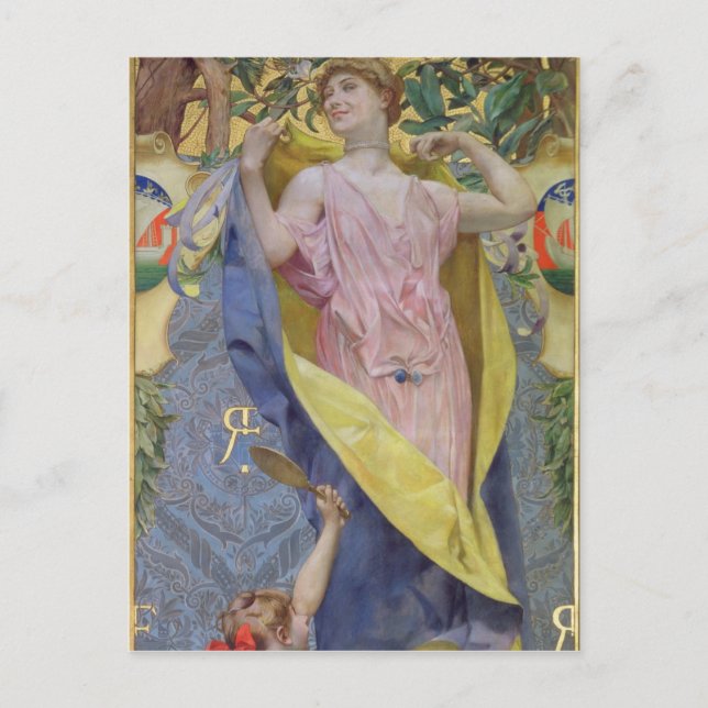 Carte Postale La toilette féminine (panneau) (Devant)