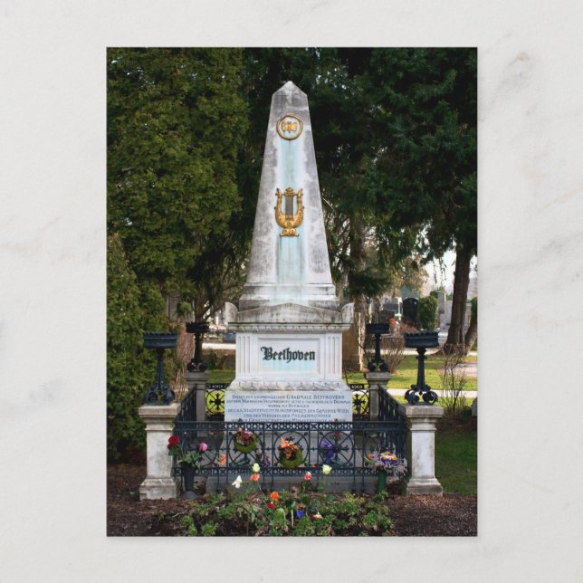 Carte Postale La tombe de Ludwig Van Beethoven (Devant)