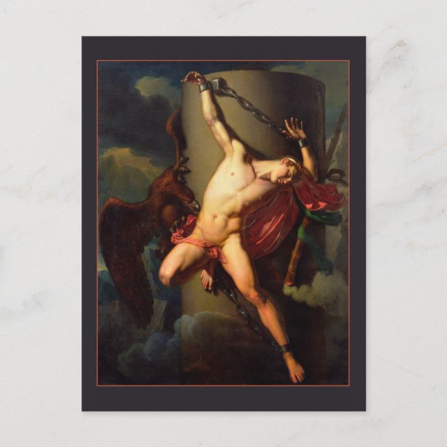 Carte Postale La torture de Prométhée par Jean Lair (Devant)