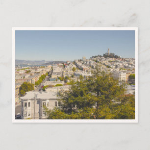 Carte Postale La tour Coit depuis Russian Hill San Francisco