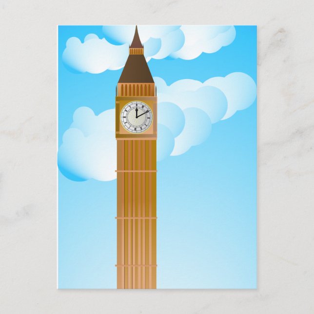 Carte Postale La tour de l'Horloge & Big Ben (Devant)