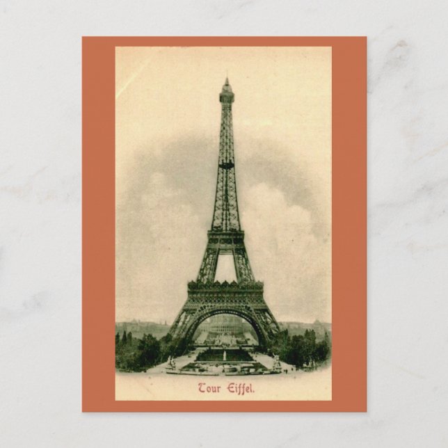 Carte Postale La Tour Eiffel de France (Devant)