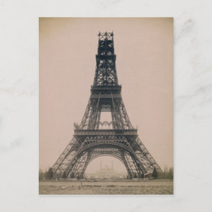 Carte Postale La Tour Eiffel : État de la construction 1888
