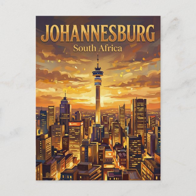 Carte Postale La Tour Hillbrow Afrique du Sud (Devant)