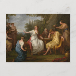 Carte Postale La Tristesse de Télémaque par Angelica Kauffman Af