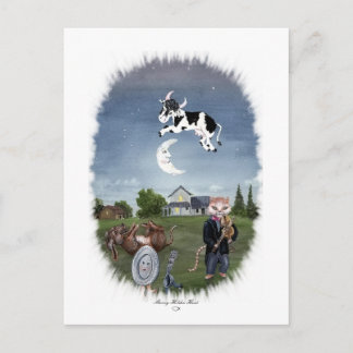 CARTE POSTALE LA VACHE A JUMPÉ AU-DESSUS DE LA LUNE