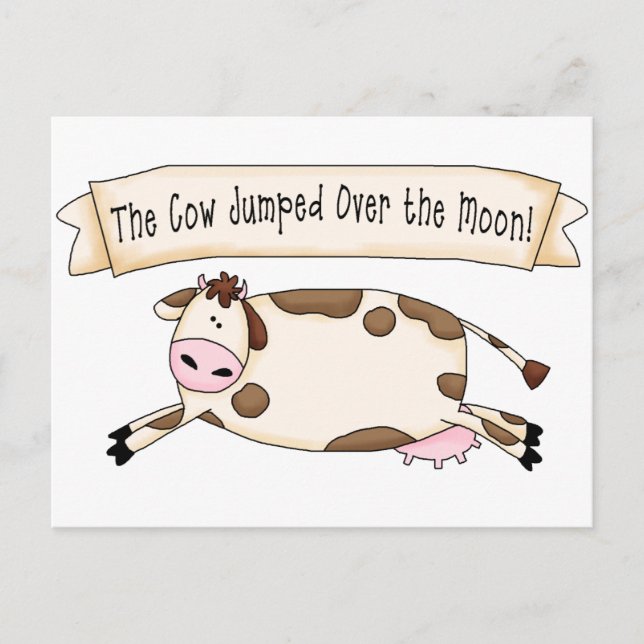 Carte Postale La vache sautait au-dessus de la lune (Devant)