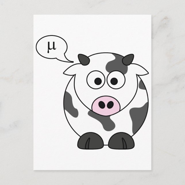 Carte Postale La Vache Says ♥ (Devant)