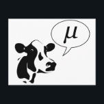 Carte Postale La vache scientifique devient Mu<br><div class="desc">Ou grec. Il va à des rêve .</div>