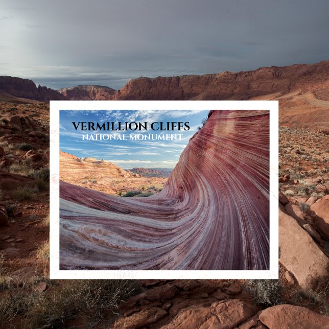 Carte Postale La vague, Coyote Bluffs, Vermillion Cliffs, AZ (Créateur téléchargé)